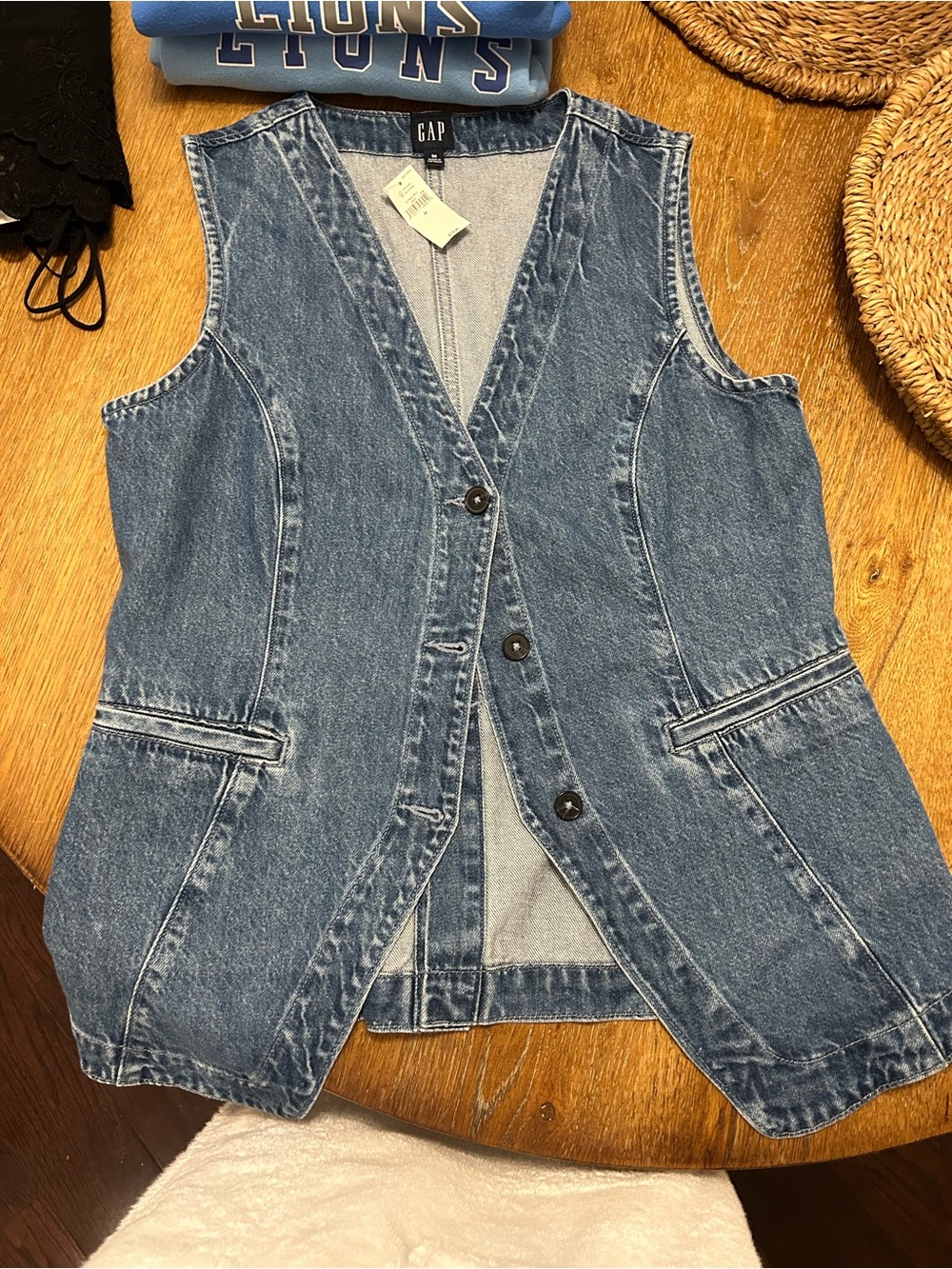 GAP Women's Light Blue Denim Overalls